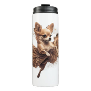 Chihuahua Ballerina Ballet Dance Dancing Thermal Tumbler