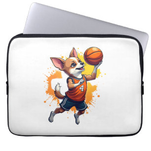 Chihuahua Basketball Player Sport Dunk Copy Laptop Sleeve