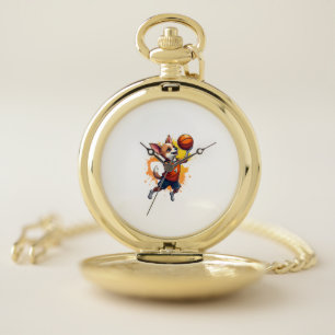 Chihuahua Basketball Player Sport Dunk Copy Pocket Watch