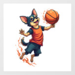 Chihuahua  Basketball  Player  Sport  Dunk  Wall Decal