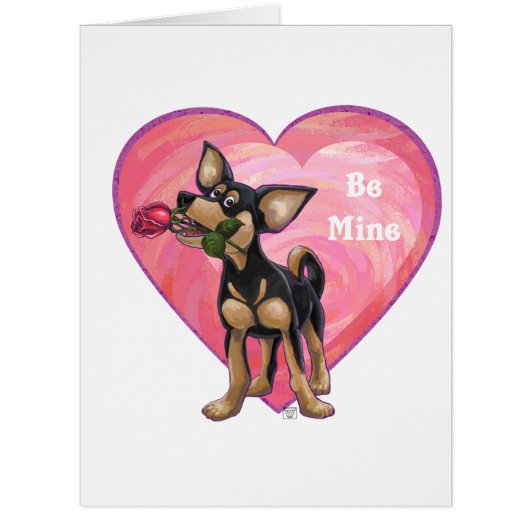 Chihuahua Be Mine Valentine's Day (Front)