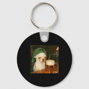 Chihuahua Beer Funny Meme Dog Reaction Humor Dog M Keychain