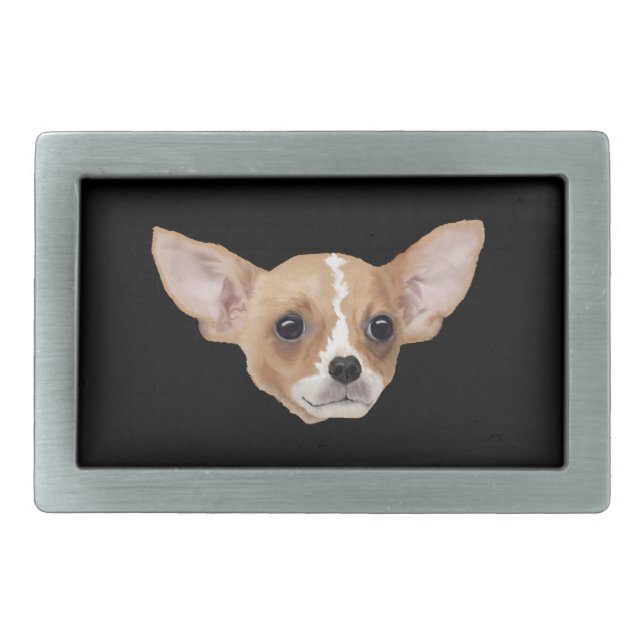 Chihuahua Belt Buckle (Front)