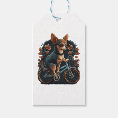 Chihuahua  Bike  Bicycle  Dog  Cycling  Gift Tags
