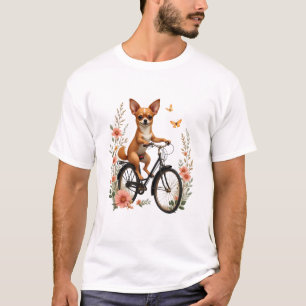 Chihuahua  Bike  Bicycle  Dog  Cycling  T-Shirt