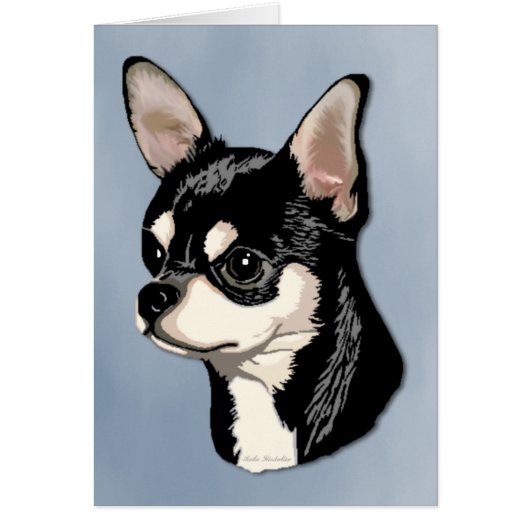 Chihuahua Black & Tan Card (Front)