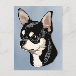Chihuahua Black & Tan Postcard