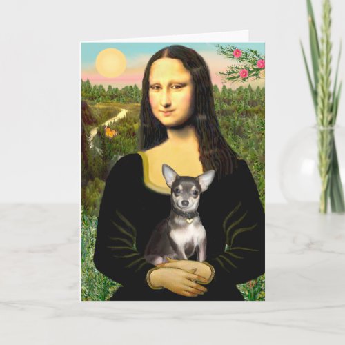 Chihuahua BlueTan _ Mona Lisa Card