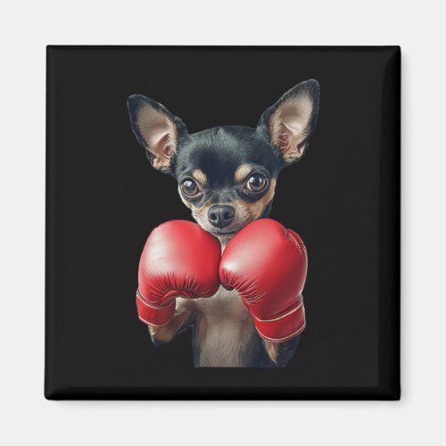 Chihuahua Boxing  Magnet