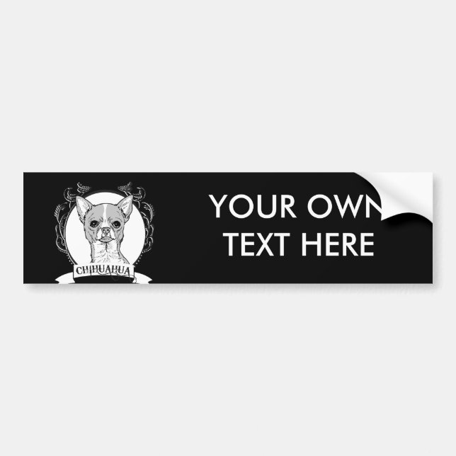 CHIHUAHUA BUMPER STICKER (Front)
