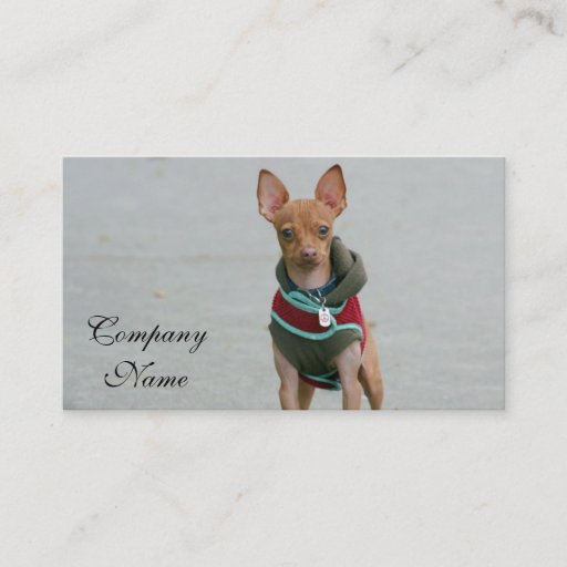 Customizable Chihuahua Business Cards