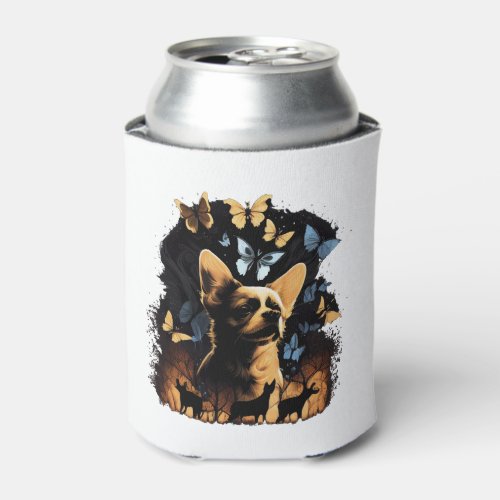 Chihuahua Butterfly Cute Dog Nature Women Can Cooler
