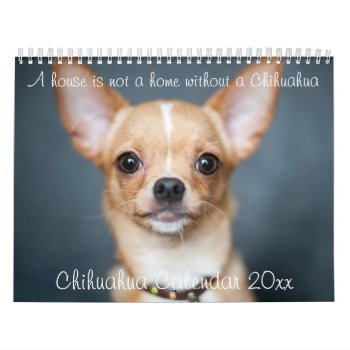 Chihuahua Calendar 2023 House Is Not A Home Photo by online_store at Zazzle