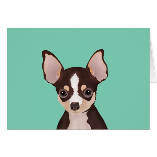 Chihuahua cartoon cards (Front Horizontal)