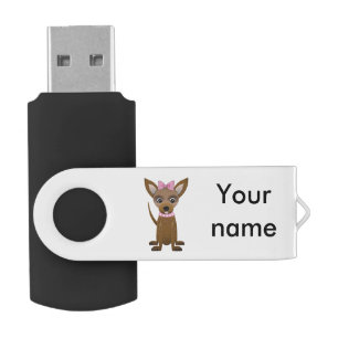 Chihuahua cartoon flash drive