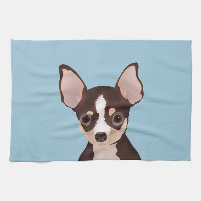 Chihuahua cartoon towel (Horizontal)