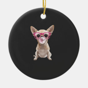 Chihuahua    ceramic ornament