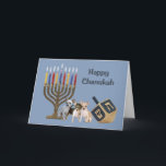 Chihuahua Chanukah Card Menorah Dreidel3<br><div class="desc">Remembering family and friends during the Chanukah season is a wonderful way to keep in touch with the people you love and care about. I created these dog Chanukah cards with love and care and I am sure anyone who loves dogs will be delighted to receive them. You do have...</div>