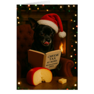 Chihuahua 'Cheese Tax' Christmas card