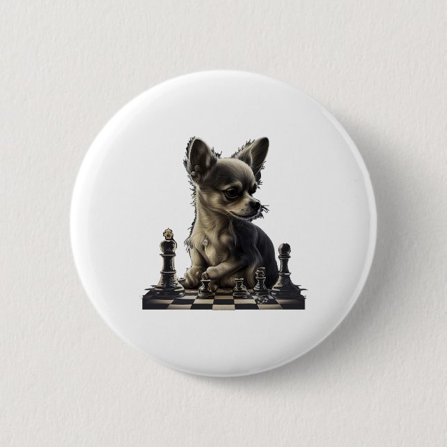 Chihuahua  Chess  Chess Player  Board  Queen  Button (Front)
