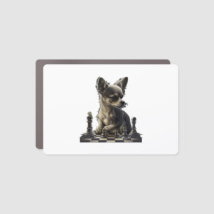 Chihuahua Chess Chess Player Board Queen Car Magnet
