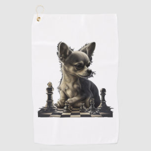 Chihuahua Chess Chess Player Board Queen Golf Towel