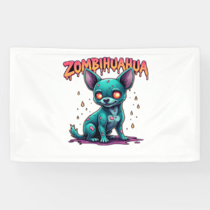 Chihuahua Chi Chichi Chiwawa Zombie Dog Halloween Banner