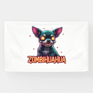 Chihuahua Chi Chichi Chiwawa Zombie Dog Halloween Banner