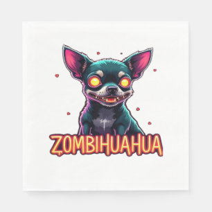 Chihuahua Chi Chichi Chiwawa Zombie Dog Halloween Napkins