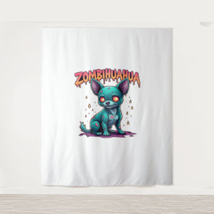 Chihuahua Chi Chichi Chiwawa Zombie Dog Halloween Tapestry