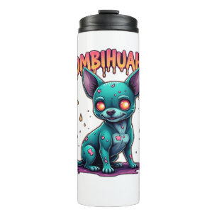 Chihuahua Chi Chichi Chiwawa Zombie Dog Halloween Thermal Tumbler