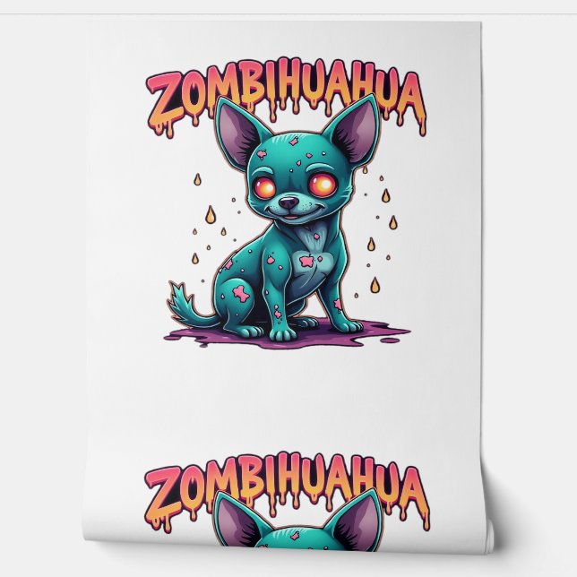 Chihuahua Chi Chichi Chiwawa Zombie Dog Halloween  Wallpaper (Unrolling)