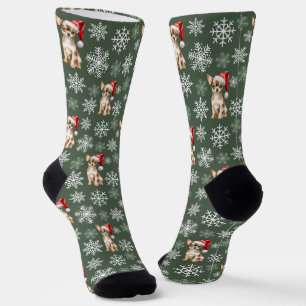Chihuahua Chi Dog Christmas Socks