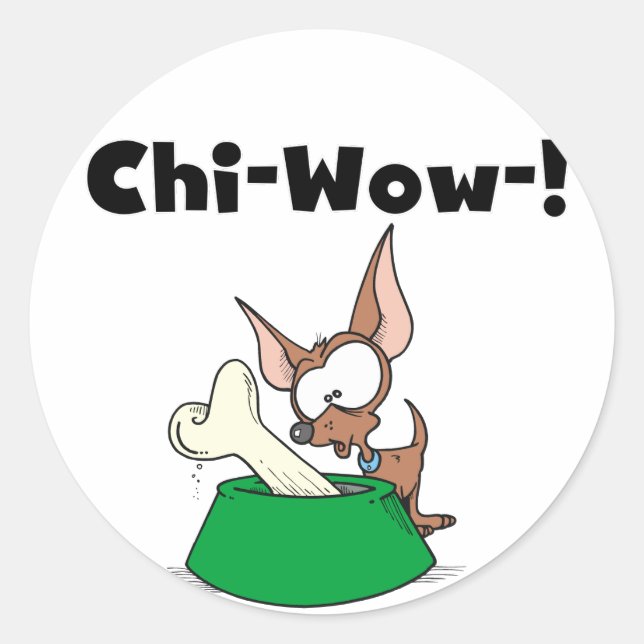 Chihuahua Chi-Wow Stickers (Front)