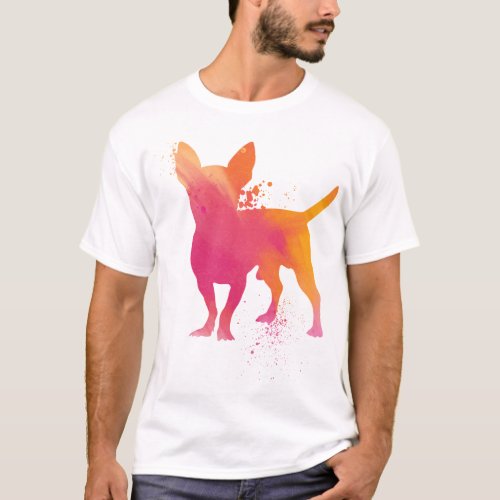Chihuahua Chihuahua Watercolor Watercolor T_Shirt