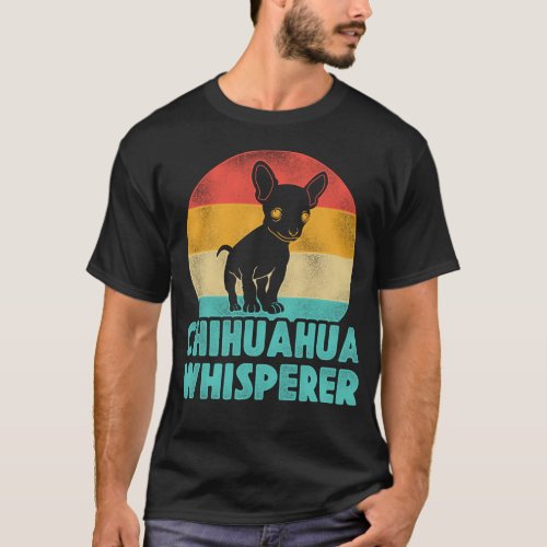 Chihuahua Chihuahua Whisperer Retro Vintage T_Shirt