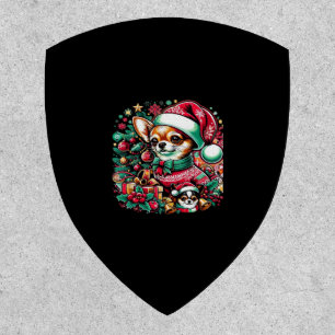 Chihuahua Christmas Cheer! Classic T-Shirt Patch
