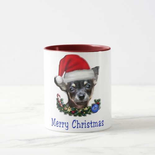 Chihuahua christmas coffee mug