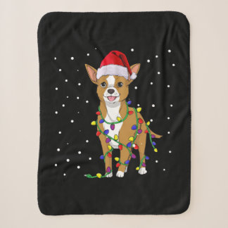 Chihuahua Christmas Dog Sherpa Blanket