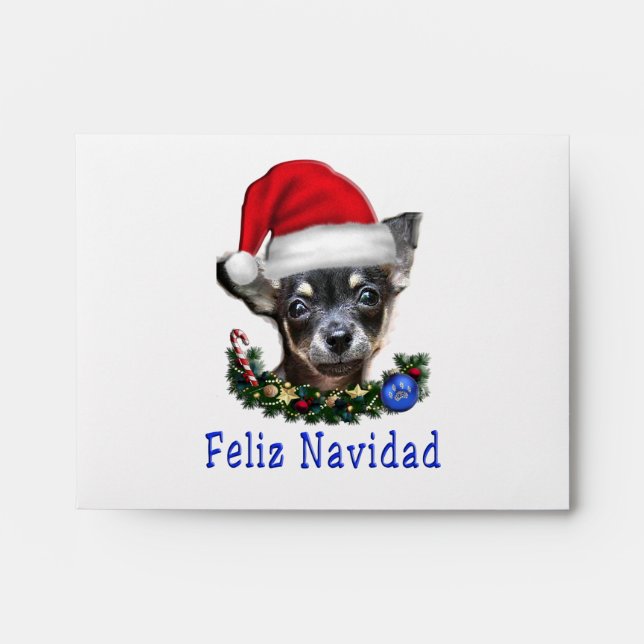 Chihuahua  Christmas Envelope (Front)
