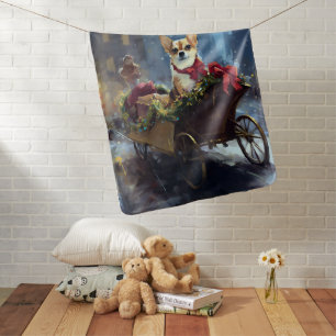chihuahua Christmas Festive Season Baby Blanket