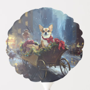 chihuahua Christmas Festive Season Balloon