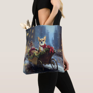 chihuahua Christmas Festive Season Tote Bag