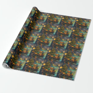 Chihuahua Christmas Festive Voyage Wrapping Paper
