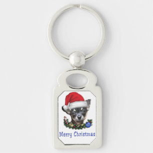 Chihuahua christmas gifts keychain