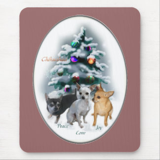Chihuahua Christmas Gifts Mouse Pad
