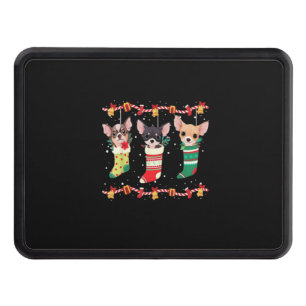 Chihuahua Christmas Lights Funny Xmas Dog Lover Es Hitch Cover
