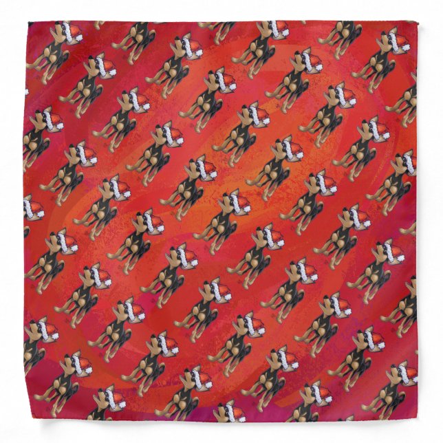 Chihuahua Christmas On Red Bandana (Front)