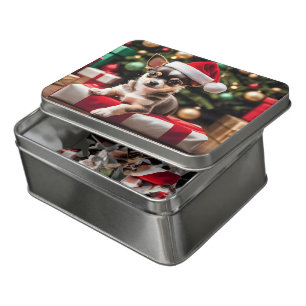 Chihuahua Christmas Puppy Jigsaw Puzzle