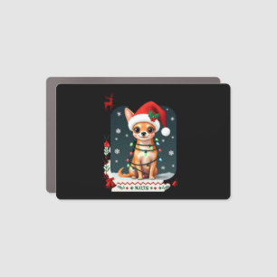 Chihuahua Christmas Santa Ugly Sweater Dog Lover X Car Magnet